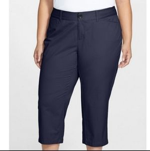 Sejour ( Nordstrom)Navy Peacoat Cropped Pant 16W